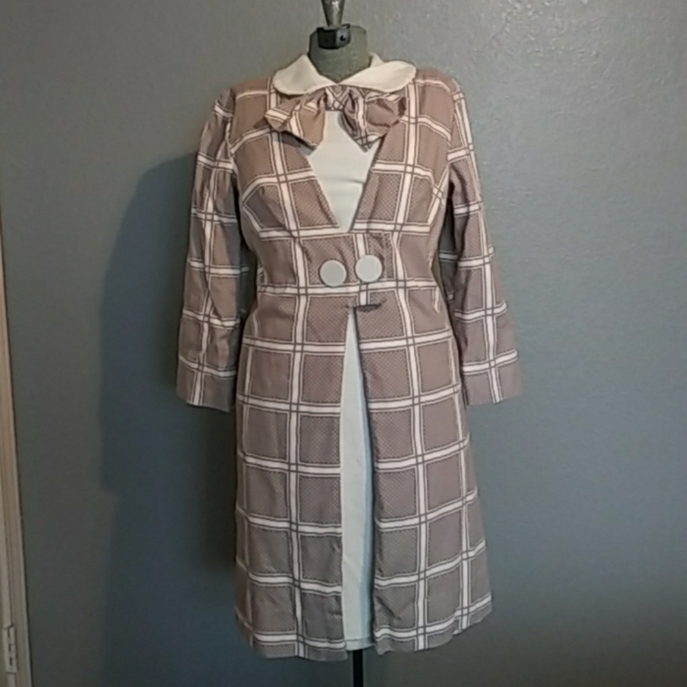 Vintage 2 PieceTRUDE Of CA Coat & Dress Set